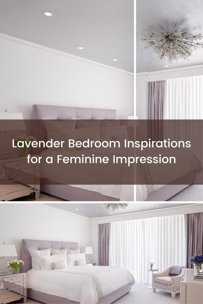 Minimalist-elegant lavender bedroom