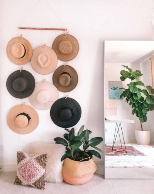 Clip Hat Hangers for Minimalist Home