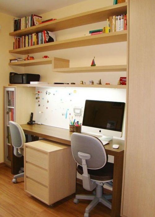Double Study Desk for Kids Bedroom
