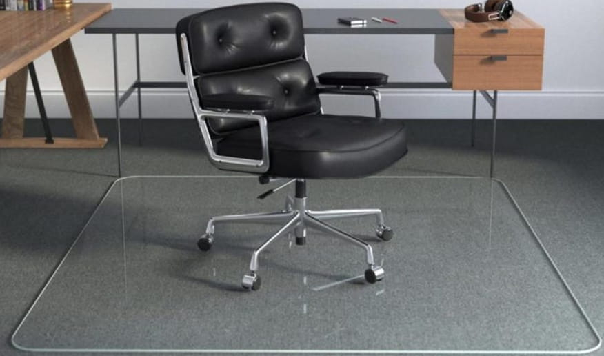 Custom Glass Chair Mat For Your Carpet