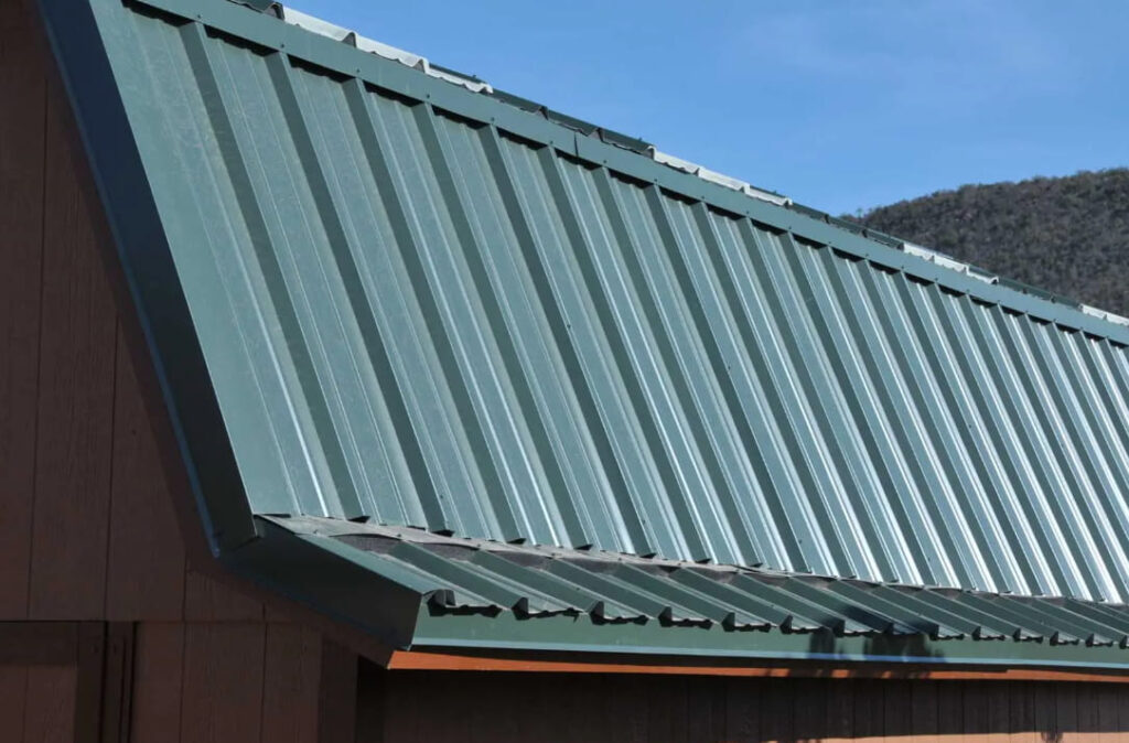 How Much Overhang On Metal Roof Natgeos   Basic Metal Roof Overhang 1024x674 