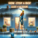 how to stop a roof leak in the rain