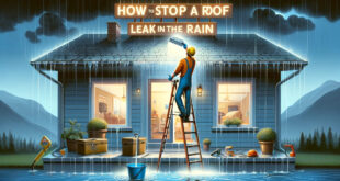 how to stop a roof leak in the rain