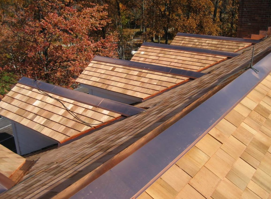 how to cap a cedar shingle roof