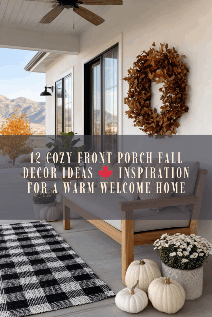 12 Cozy Front Porch Fall Decor Ideas 🍁 Inspiration for a Warm Welcome ...