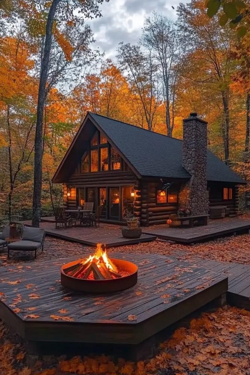 Rustic Log Cabin Retreat