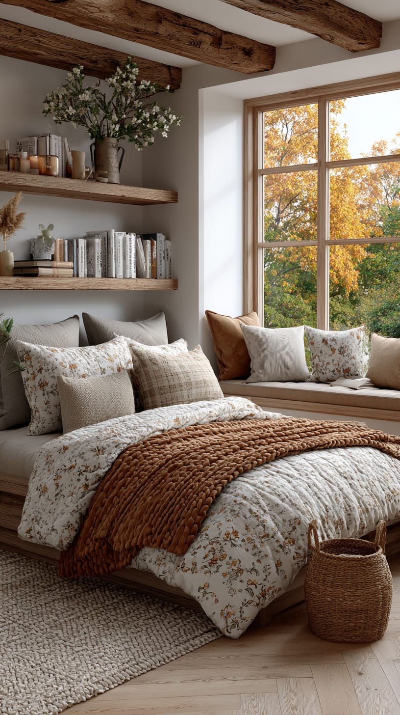 Rustic Bedroom with Natural Light