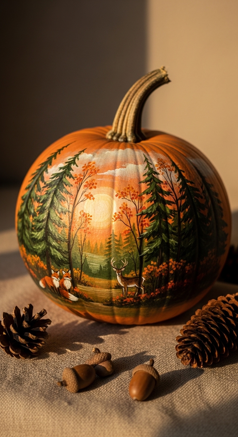 Woodland Autumn Scene