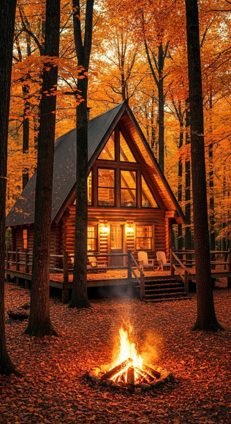 A-Frame Forest Fire Retreat