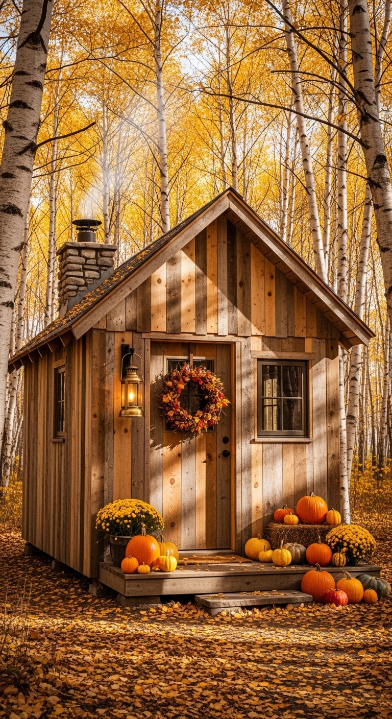 Pumpkin Porch Cabin Charm