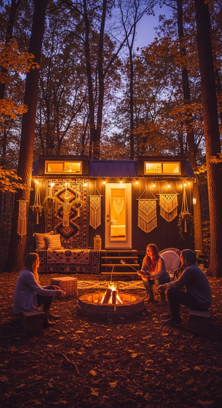 Boho Tiny Cabin Nights