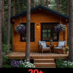 20 Rustic Tiny Cabin Living in the Woods