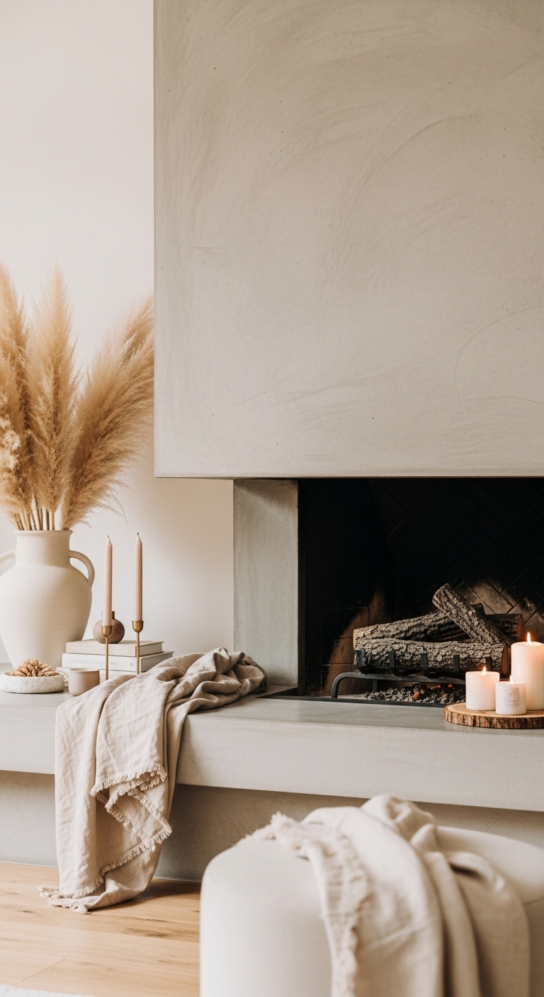 Boho Fireplace Serenity