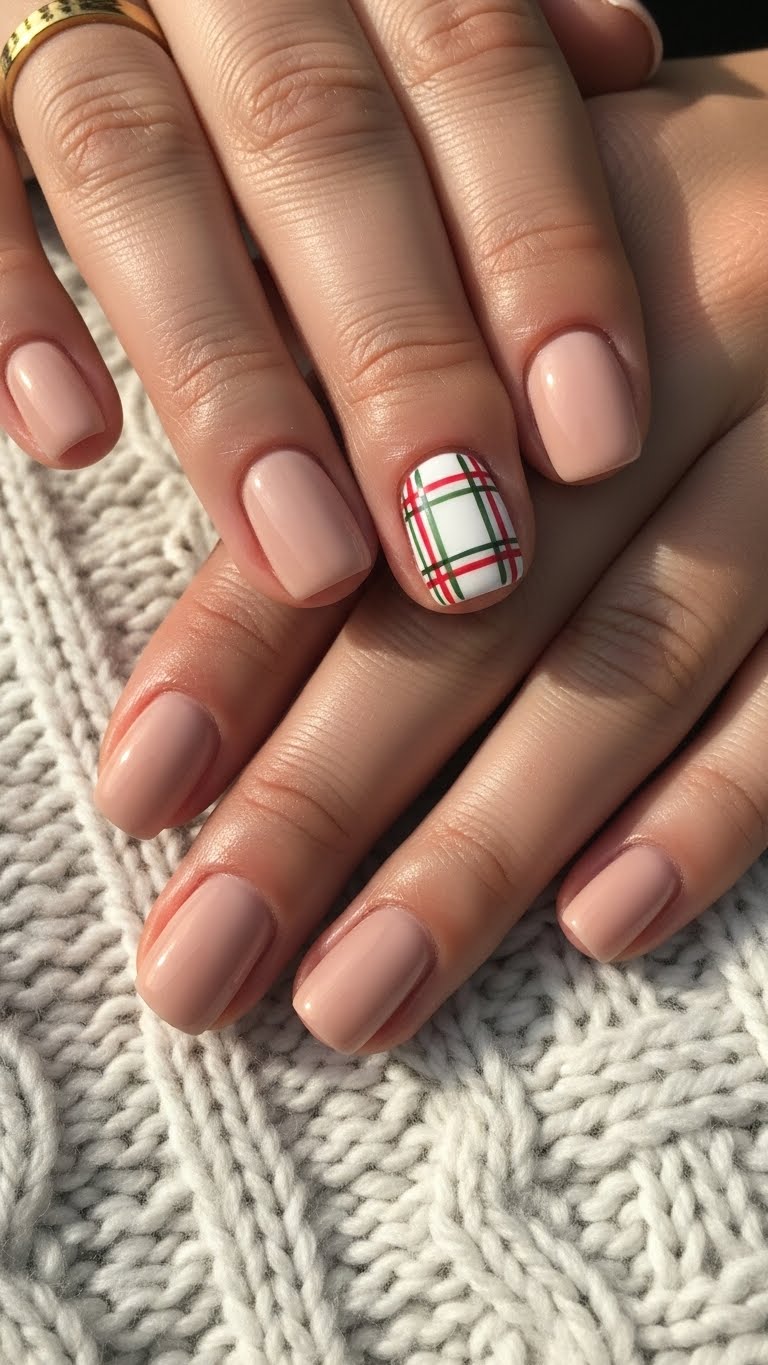 Subtle Plaid Accent