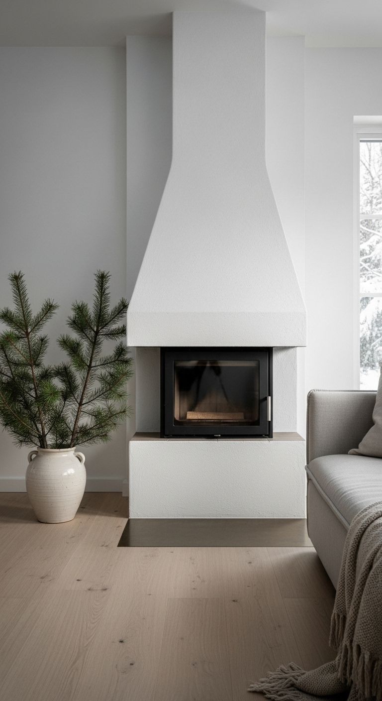 Scandinavian Calm Fireplace