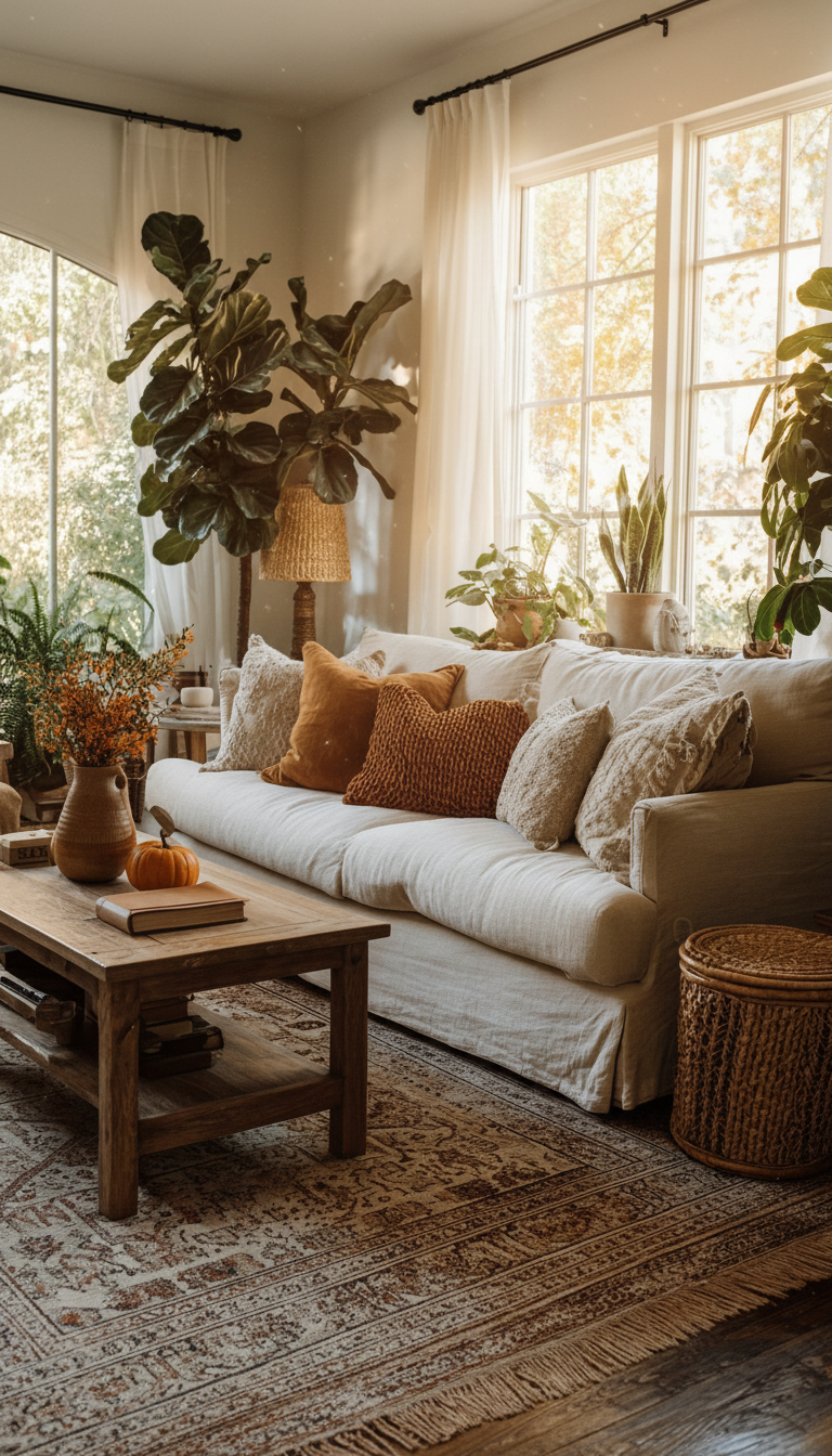 Earth-Toned Harmony & Organic Design