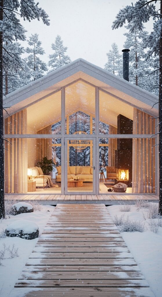 Winter Cottage Charm - Scandinavian Minimalist Home Ideas - Natgeos - Simple Scandinavian Minimalist Home Decor Elements For Outdoor Spaces