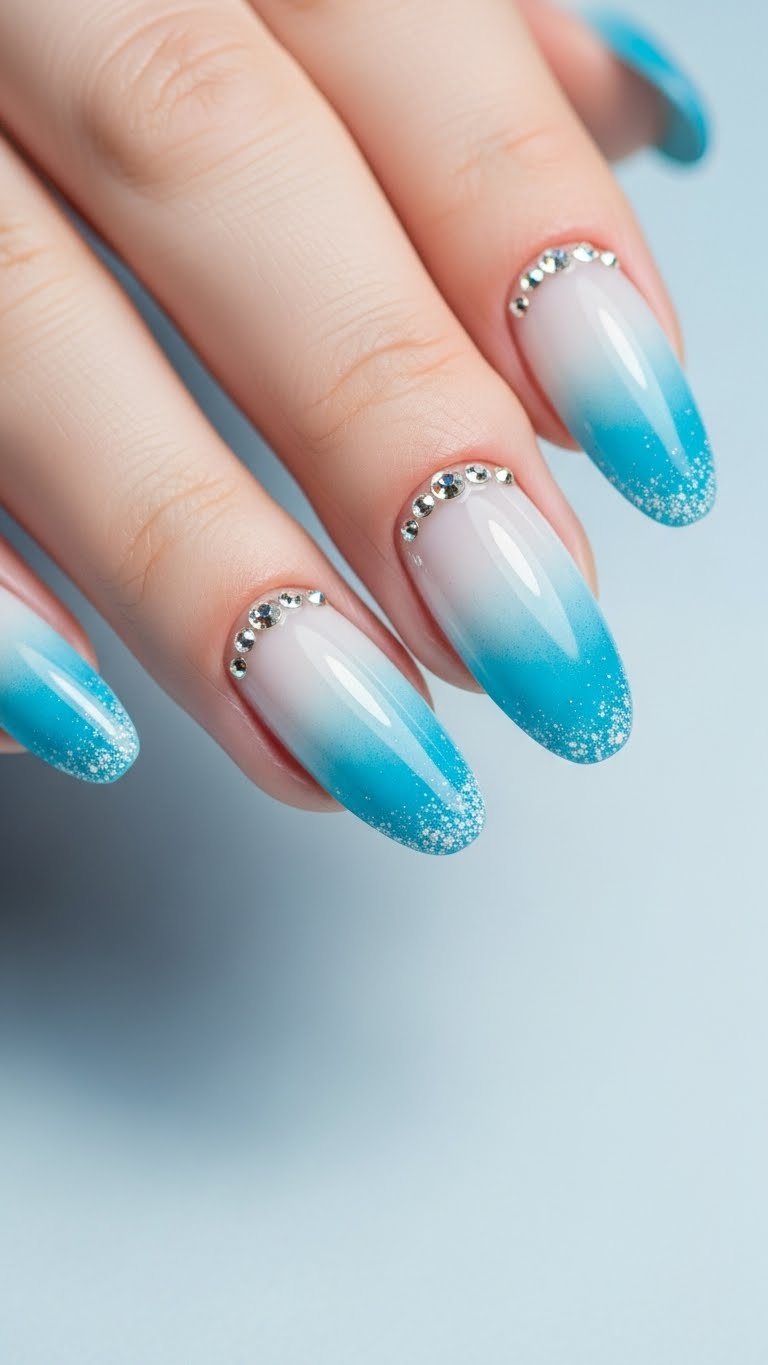 Frosted Blue Ombre