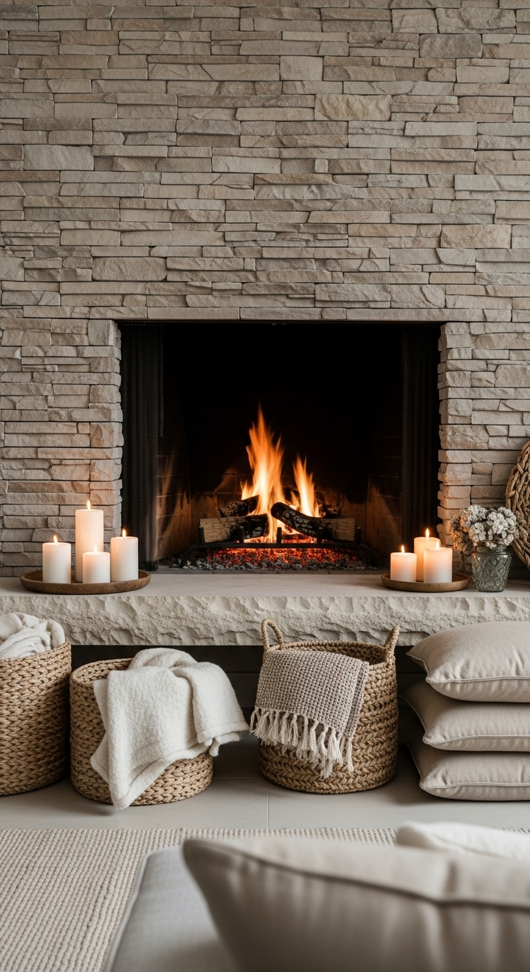 Natural Textures Hearth