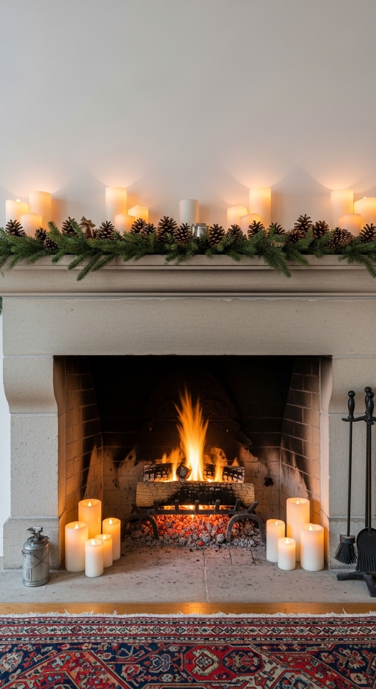 Classic Winter Mantel