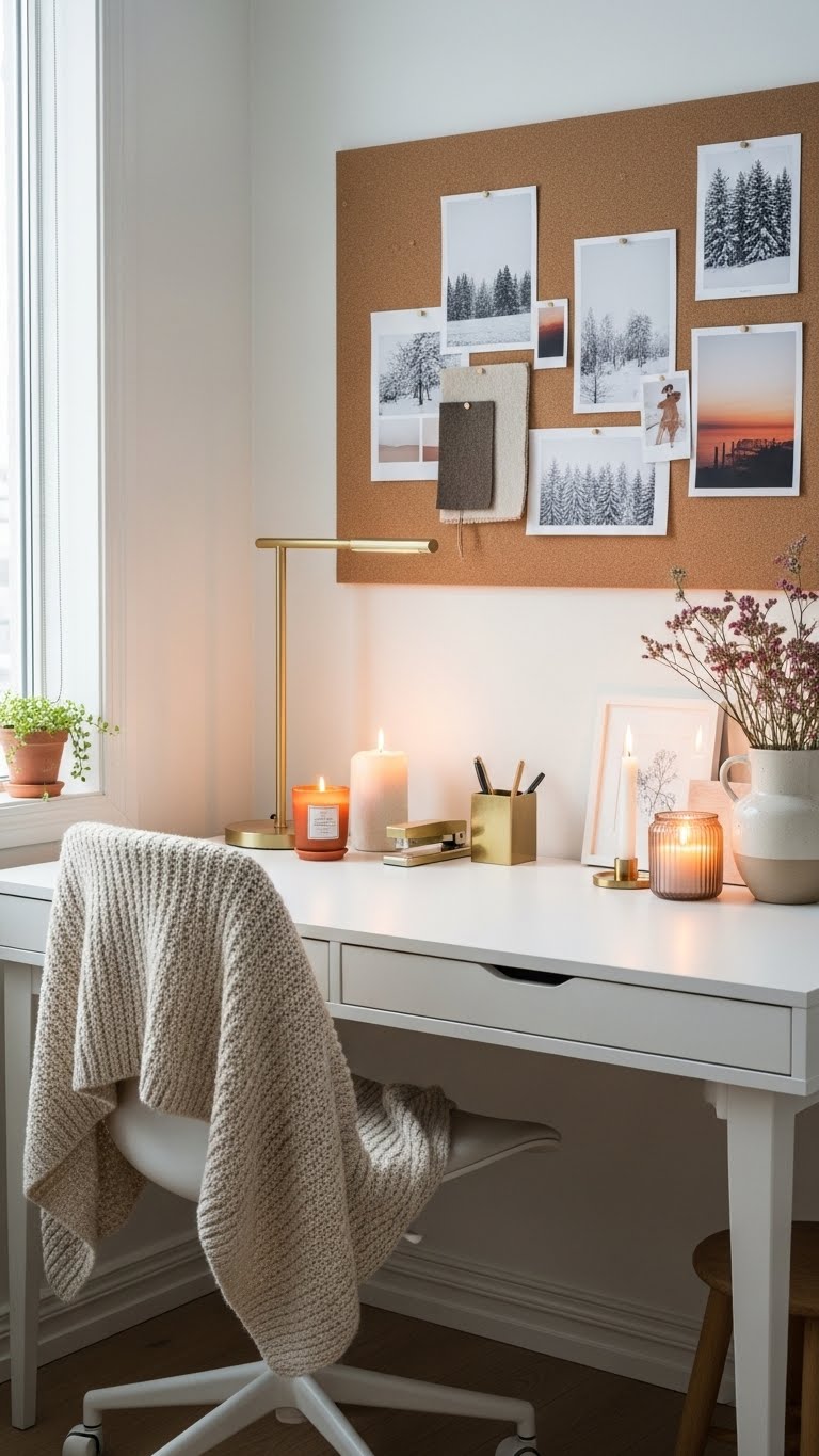 Cozy Winter Workspace