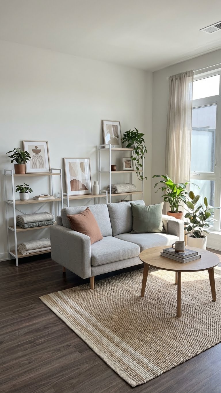 Bright Small Living Room with Natural Light