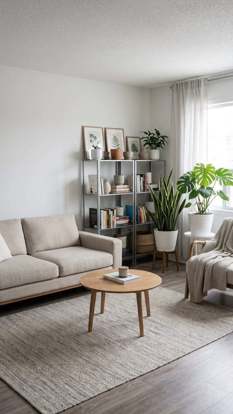 Clean Modern Living Room Styling