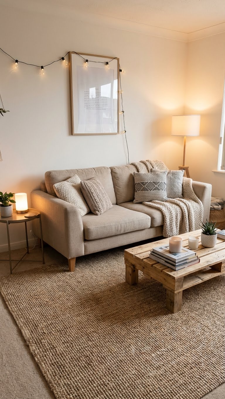 Rustic Meets Modern Living Room Look