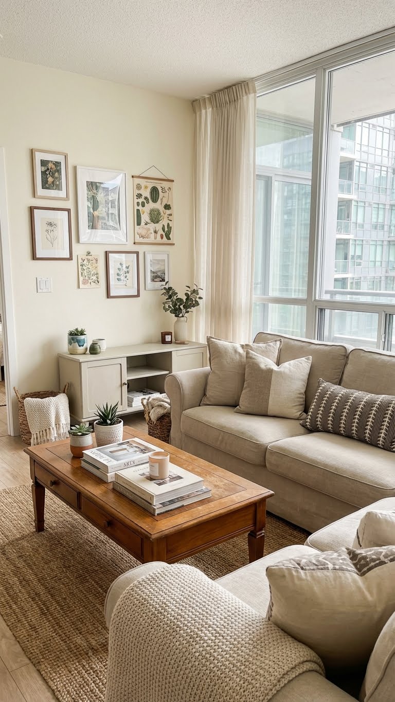 Light-Filled Family Living Room Setup