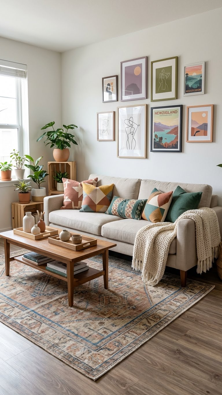 Earthy Tones for Cozy Living Rooms