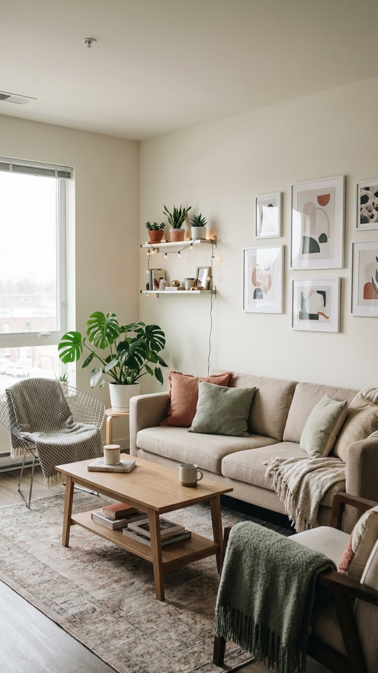 Modern Art Inspired Living Room Style