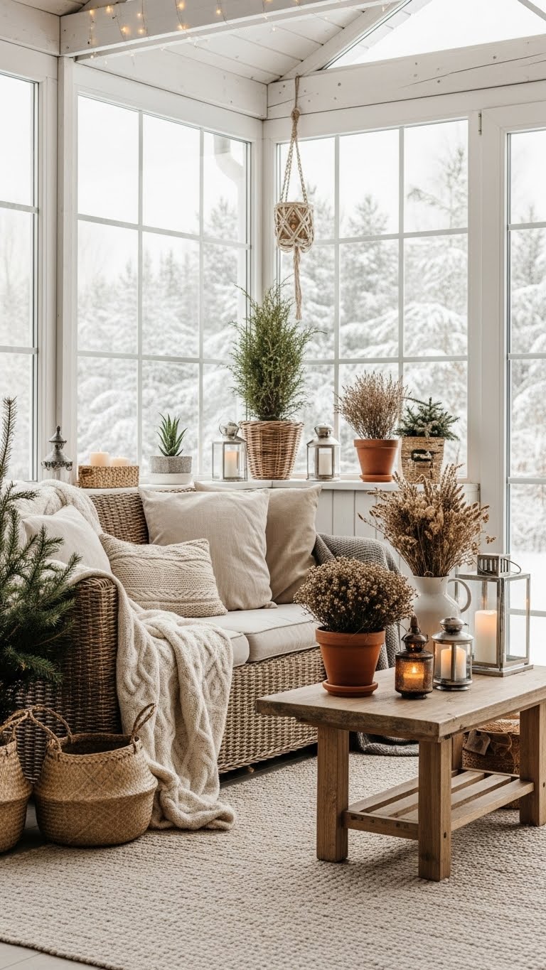 Winter Sunroom Serenity