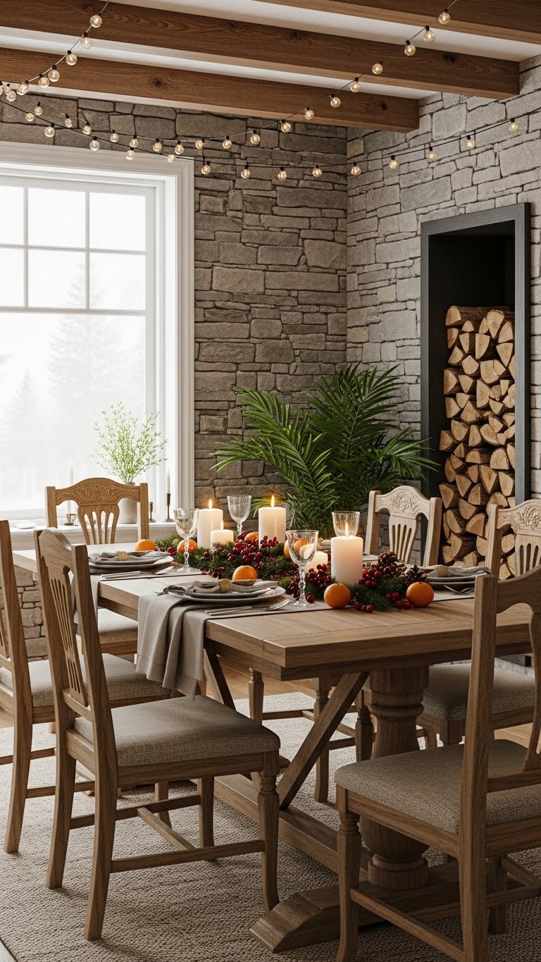 Rustic Winter Dining Gathering