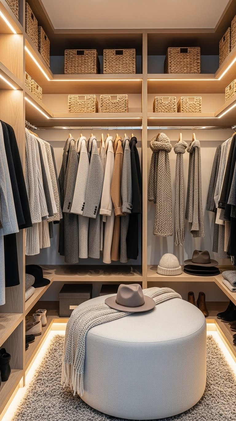 Inviting Winter Entryway