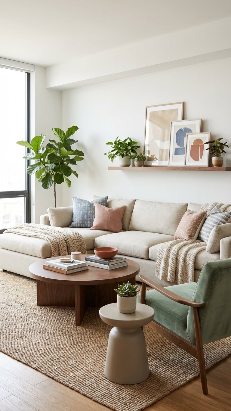 Casual Elegance with Soft Textiles