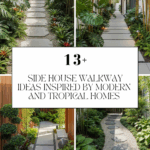 Side House Walkway Ideas Inspired by Modern and Tropical Homes