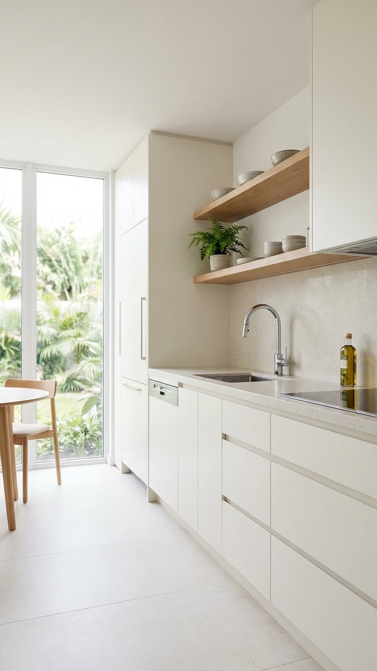 Minimal Neutral Kitchen With Clean Lines