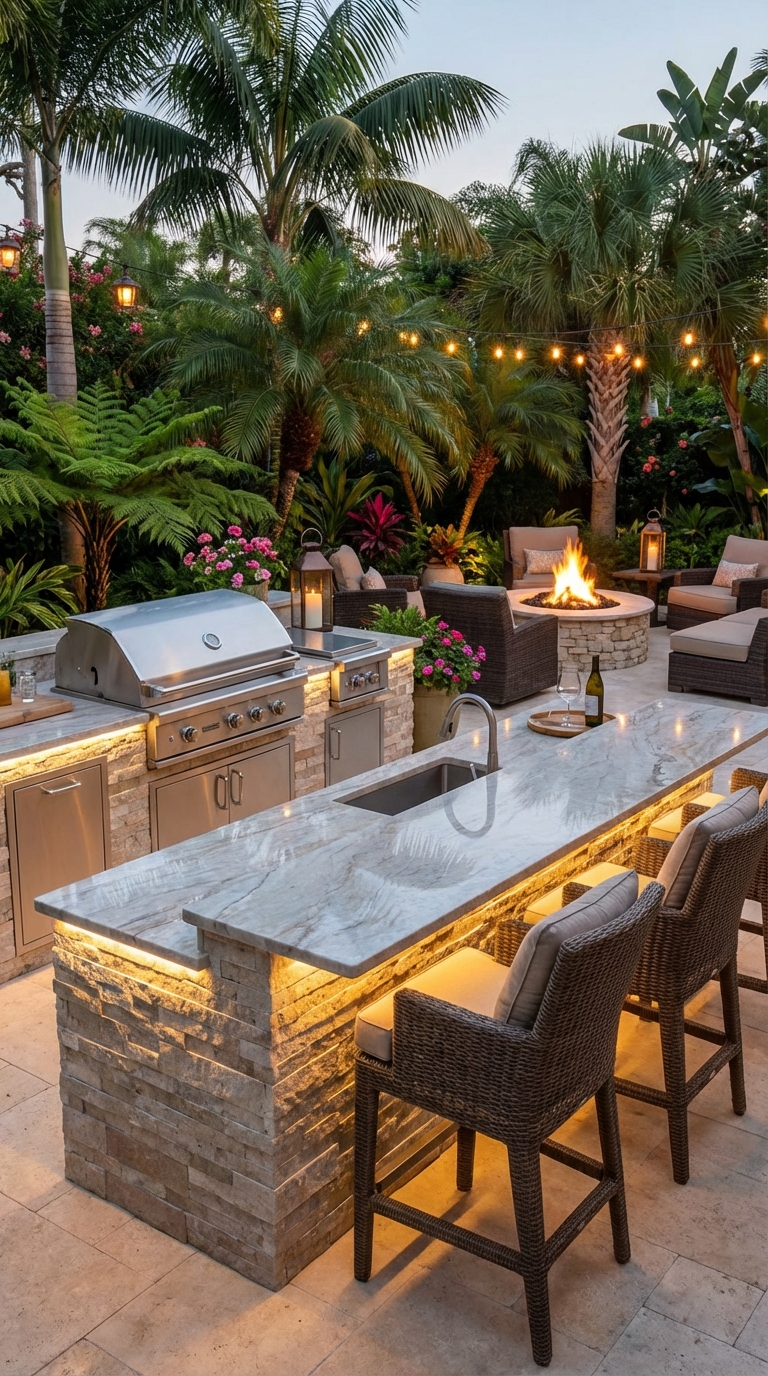 Classic Stone Island With Garden Charm