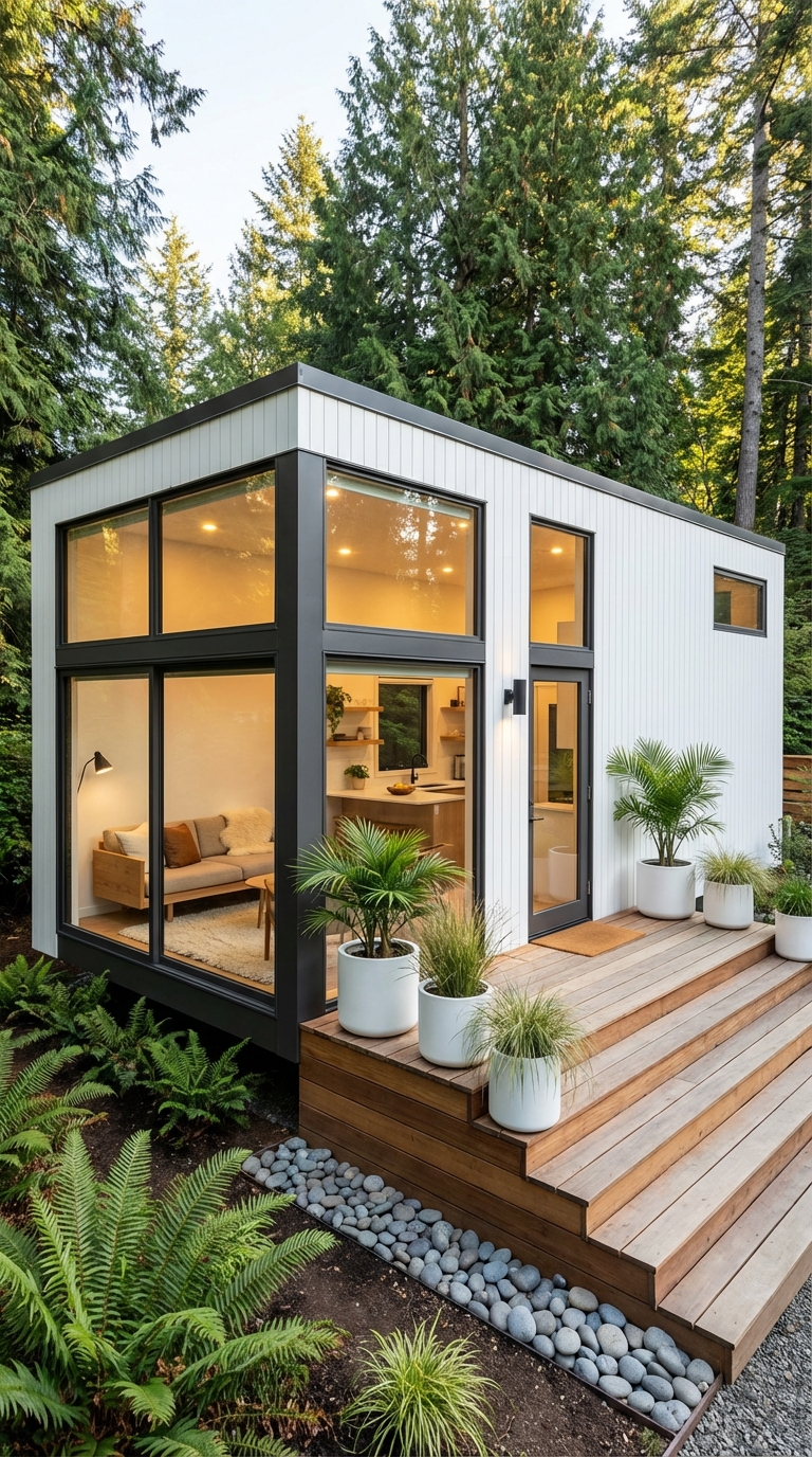 Forest Modern Tiny Cabin Retreat