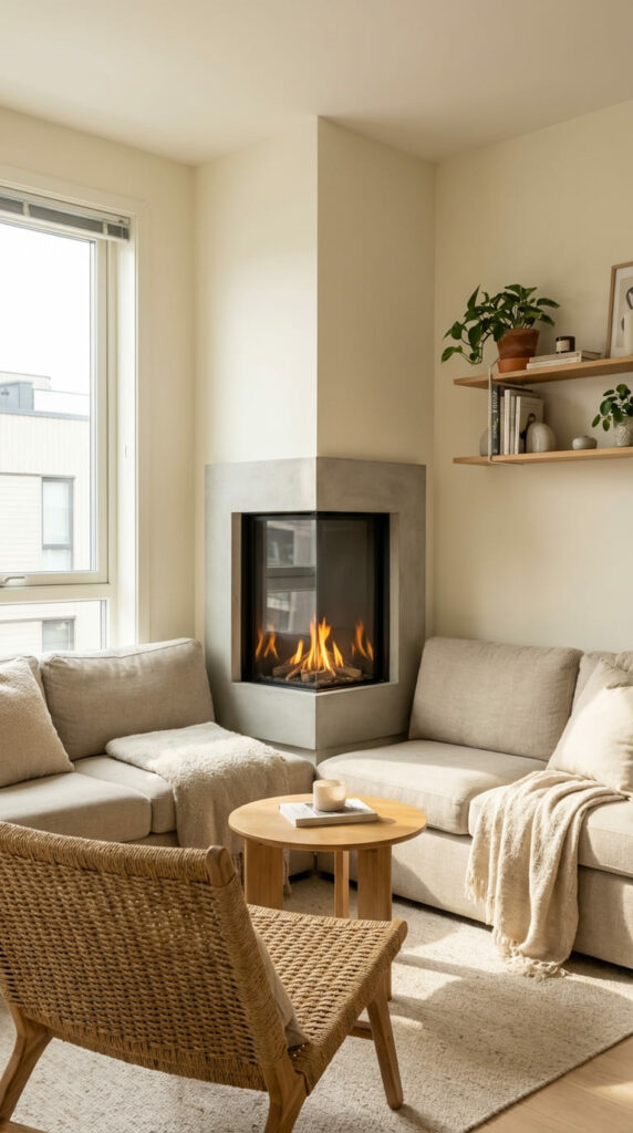 15 Cozy Corner Fireplace Ideas You’ll Want to Copy at Home - Natgeos