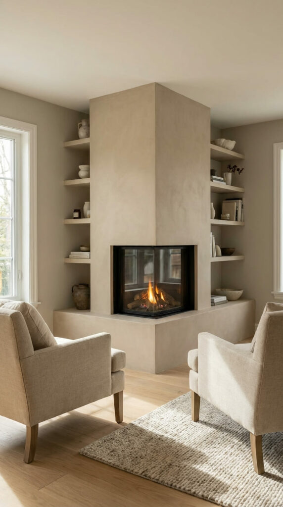 15 Cozy Corner Fireplace Ideas You’ll Want to Copy at Home - Natgeos