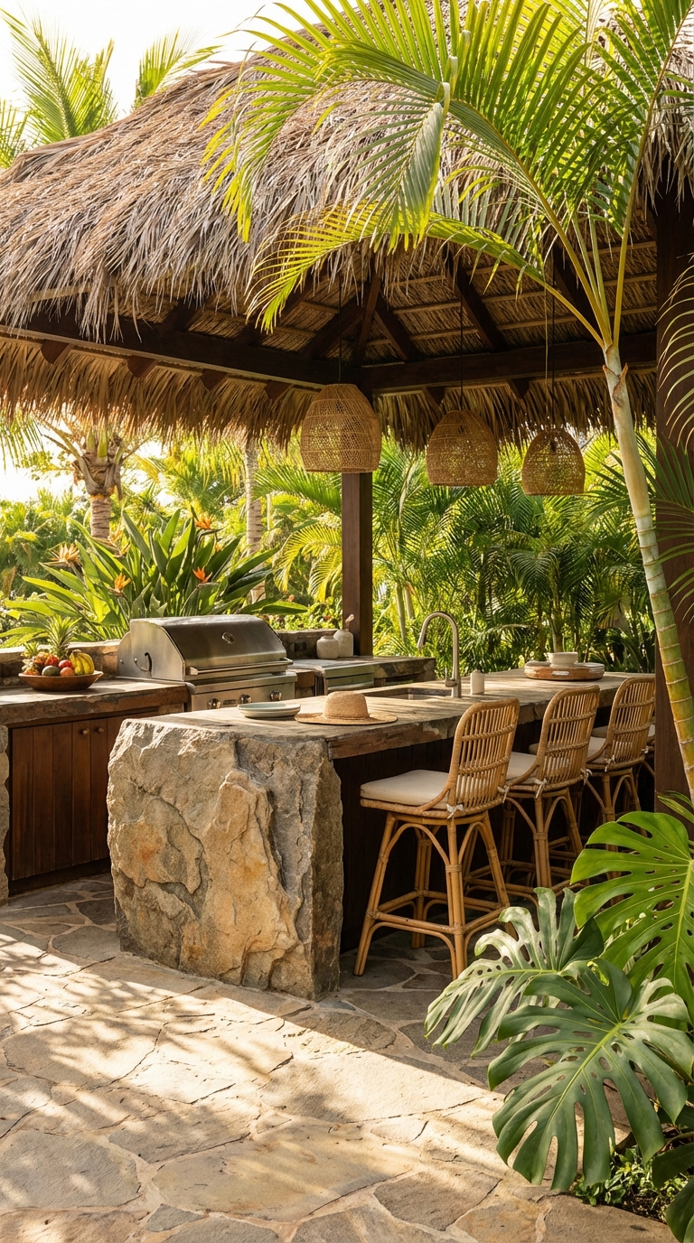 Thatched Roof Island With Island Vibes