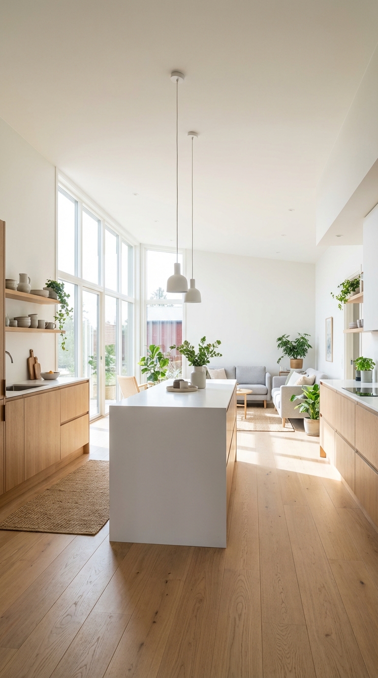 Bright Open Kitchen with Natural Light