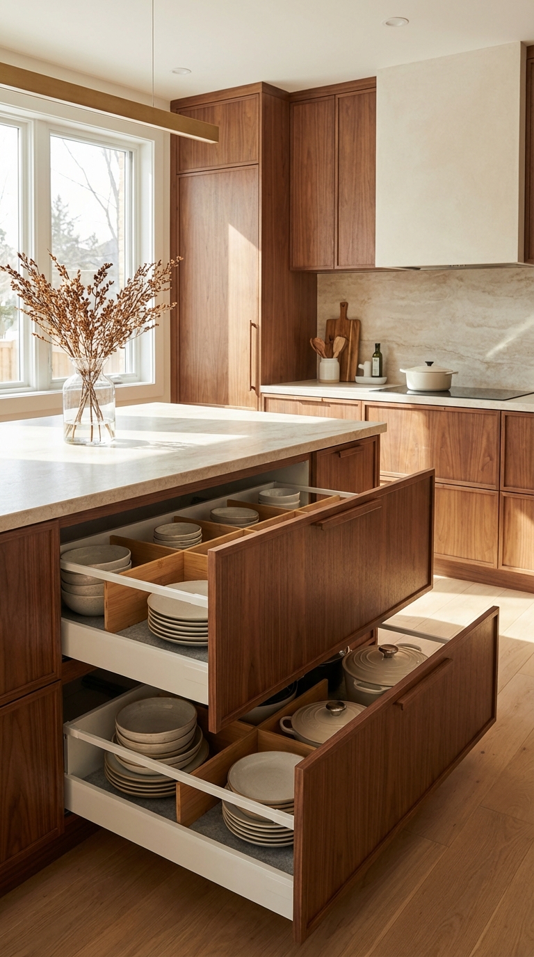Deep Drawer Dish Organization System