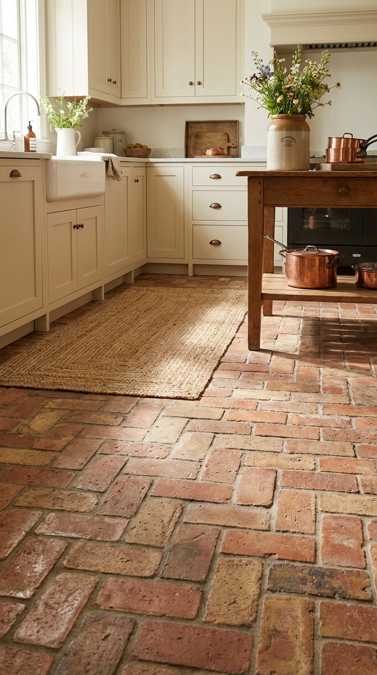 Rustic Brick Flooring Charm