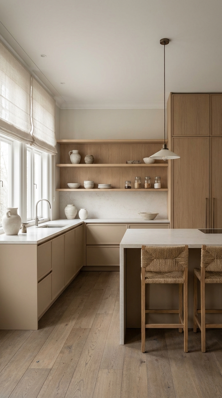 Soft Beige Scandinavian Kitchen Palette