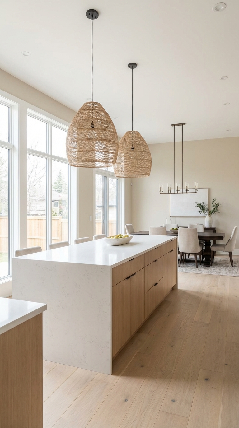 Compact City Open Kitchen with Bright Windows