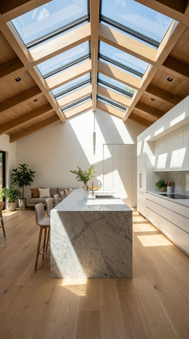 Cathedral Ceiling Kitchen with Dramatic Height