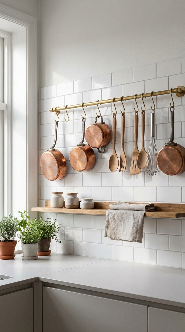 Wall Mounted Rail Storage Bar