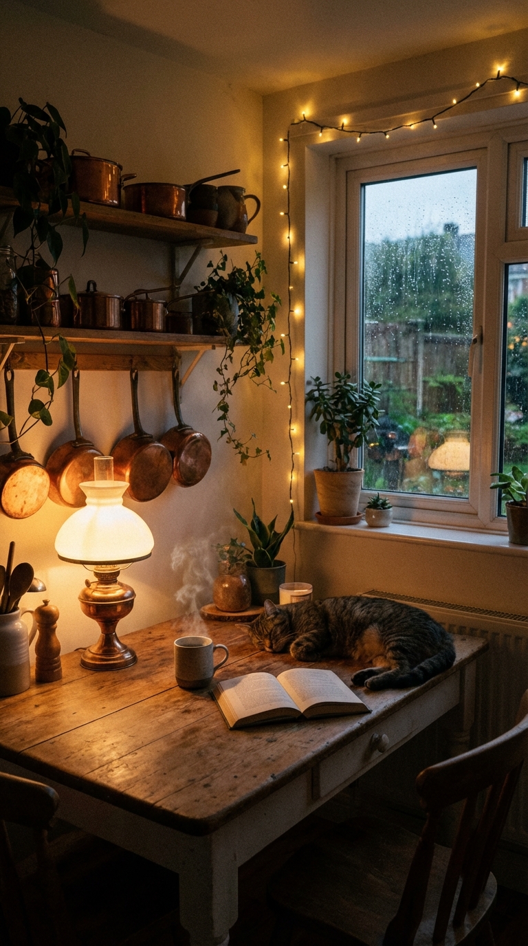 Cozy Warm Ambient Kitchen Lighting Style